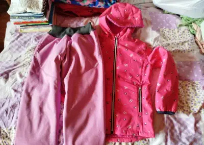 Softshell bunda + kalhoty vel. 146