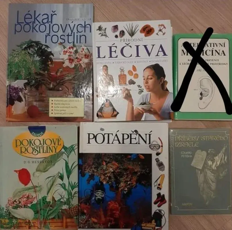 Kniha o zdraví, knihy o rostlinách, léčivech