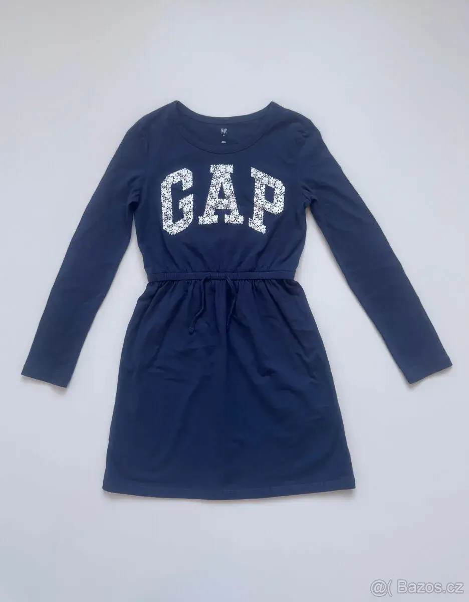 Dětské šaty modré Gap Kids M 8-9 let 134 cm