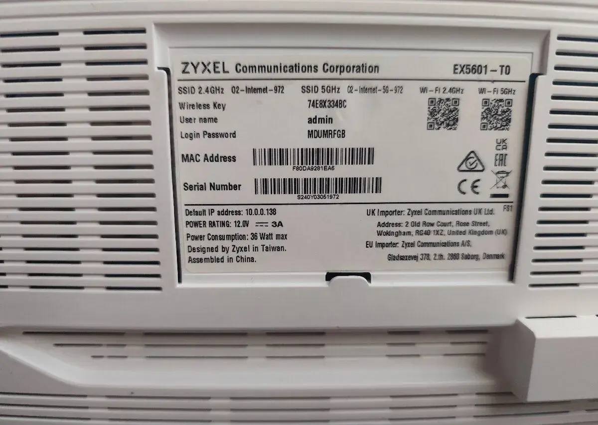 Modem O2 Zyxel