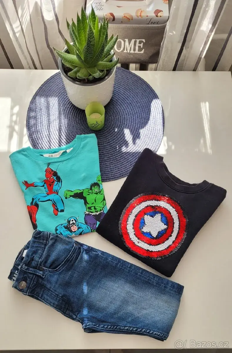 H&M Avengers komplet vel.110-116
