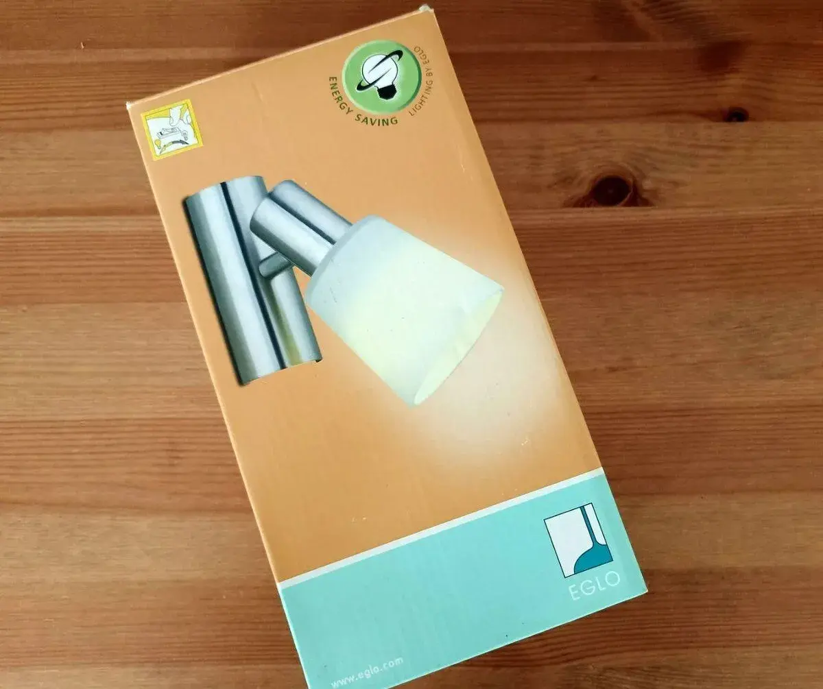 Nástěnná lampa EGLO nerezová NOVÁ orig.balení.