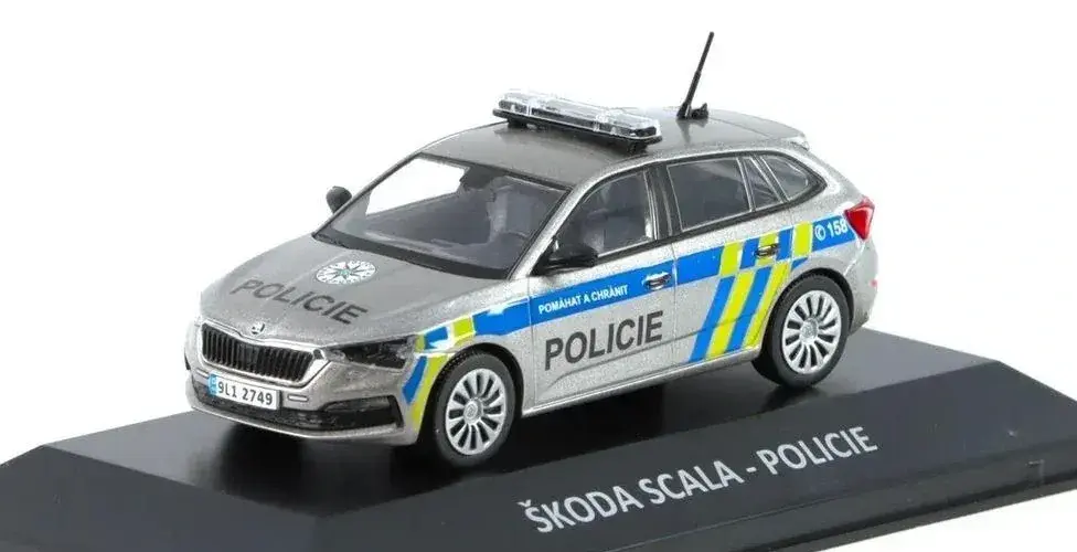 Škoda Scala Policie ČR, Kodiaq RS 2019 1:43 DeAgostini nové