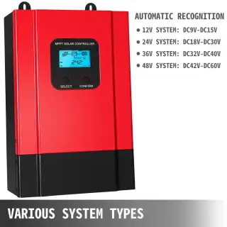 Solární regulátor nabíjení MPPT-60A 12-48V