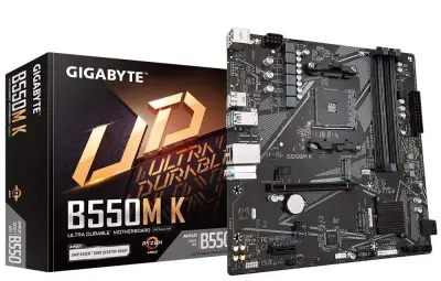 GIGABYTE MB Sc AM4 B550M K, AMD B550, 4xDDR4, 1xDP, 1xHDMI