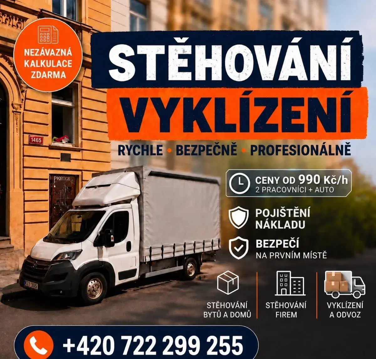 STĚHOVÁNÍ / VYKLIZENÍ / Praha a okolí (Východ, Západ)