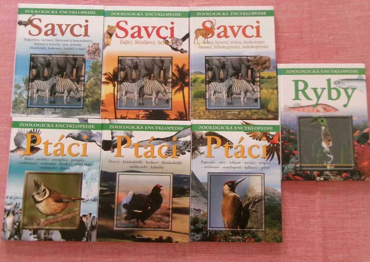 Zoologická encyklopedie: Ptáci, Savci, Ryby.