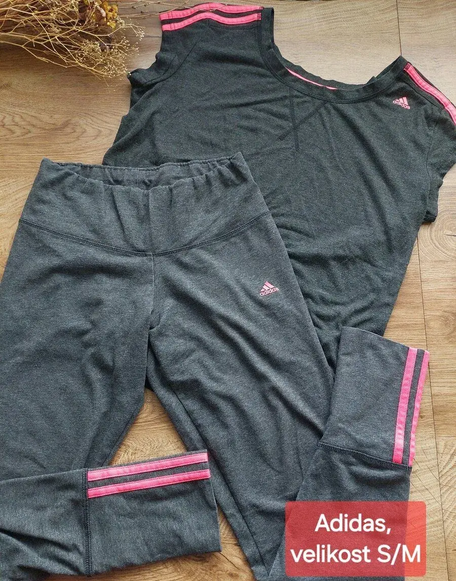 Vel. S/M Adidas šedý komplet