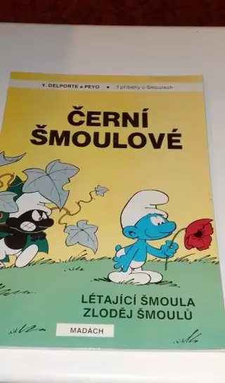 Černí šmoulové komiks velká knížka,jako nová 250kč