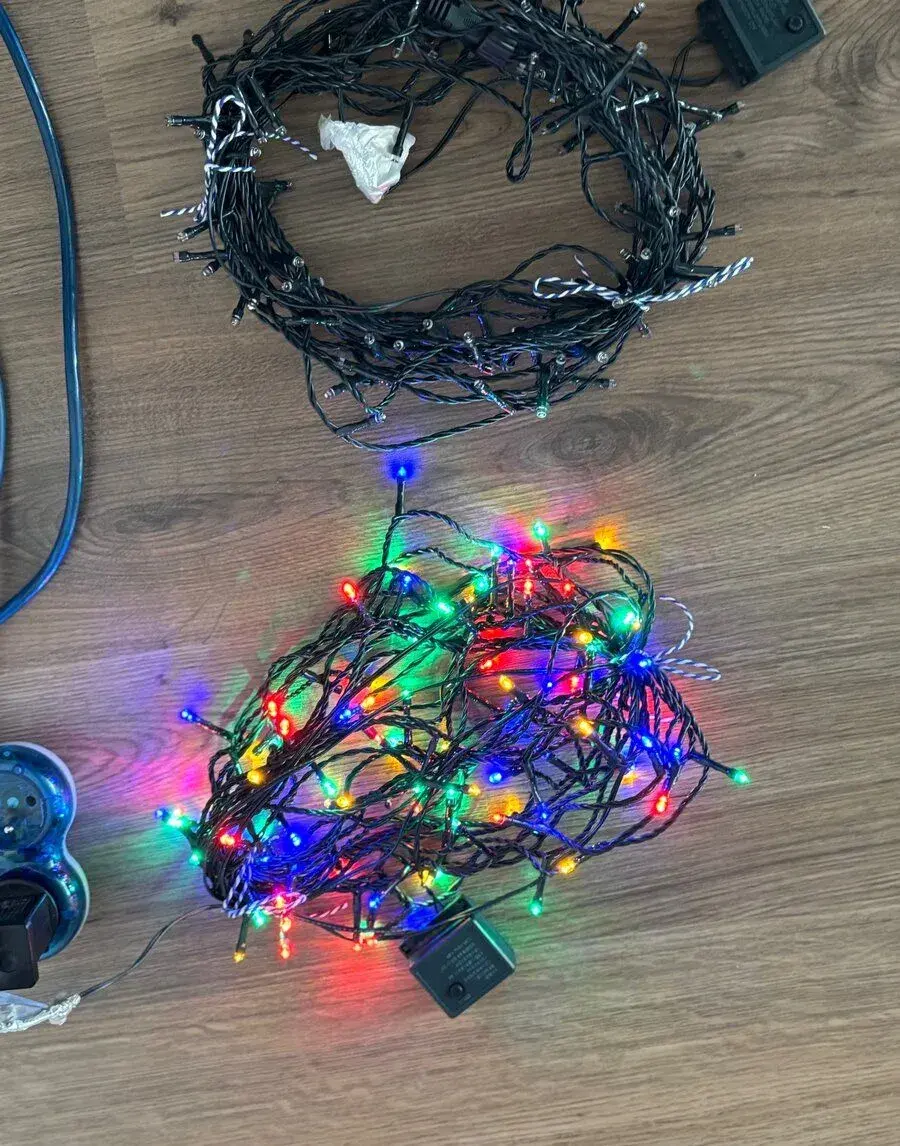 Vánoční LED světýlka 2× řetěz