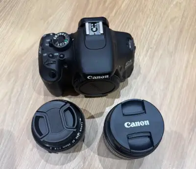 Canon EOS 600D + Canon 18-55mm + Canon 50mm f/1.8 II