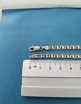 Stříbrný řetízek d= 45,5cm, tl.4mm, váha ca 15 gramů