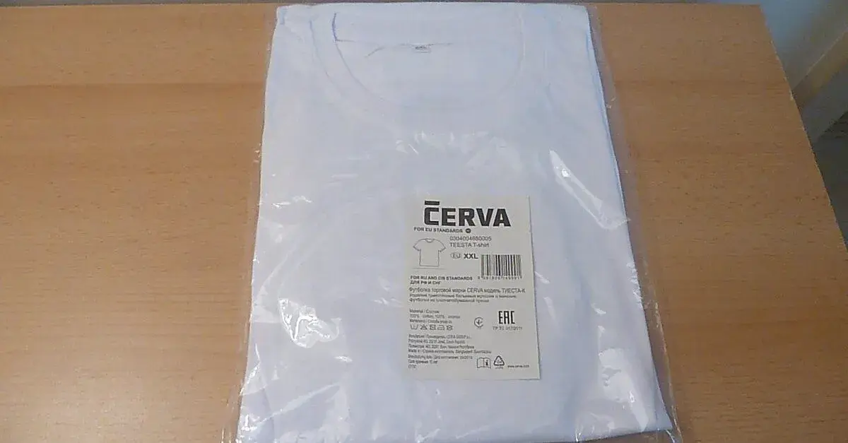 bílé tričko bavlněné s krátkým rukávem XXL