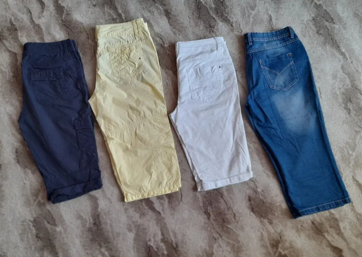 3x tříčtvrteční kalhoty vel. 40.
