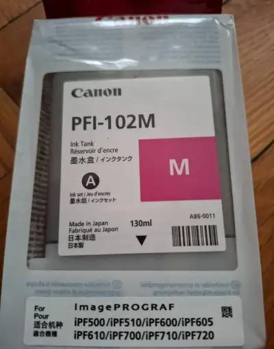 Inkoust Canon PFI-102 M - Magenta