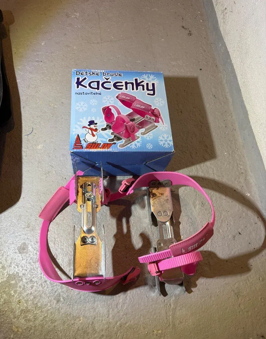 Kačenky Sulov růžové, dětské brusle na led