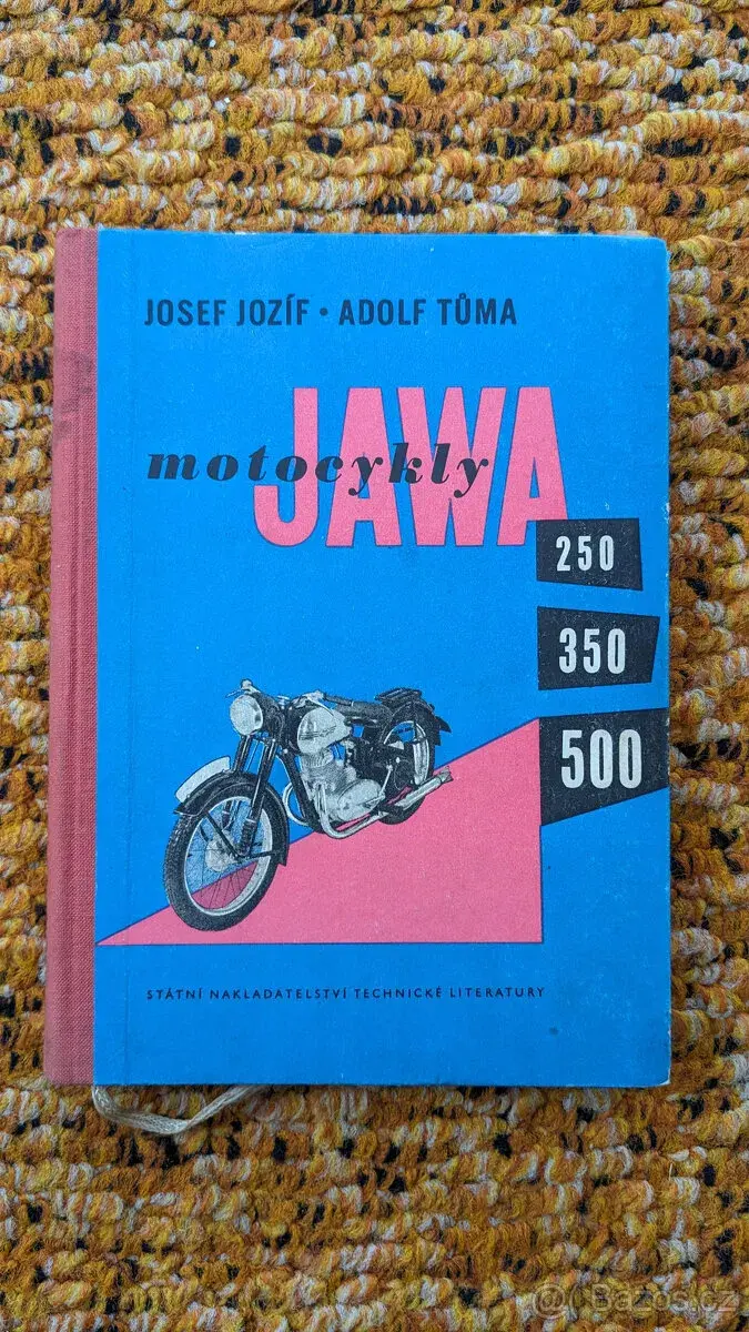 Kniha Motocykly Jawa 250, 350 a 500 (rok 1955)