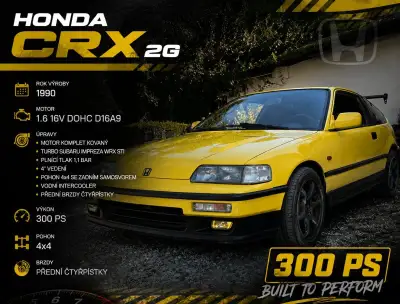 Honda crx – 40 000 km