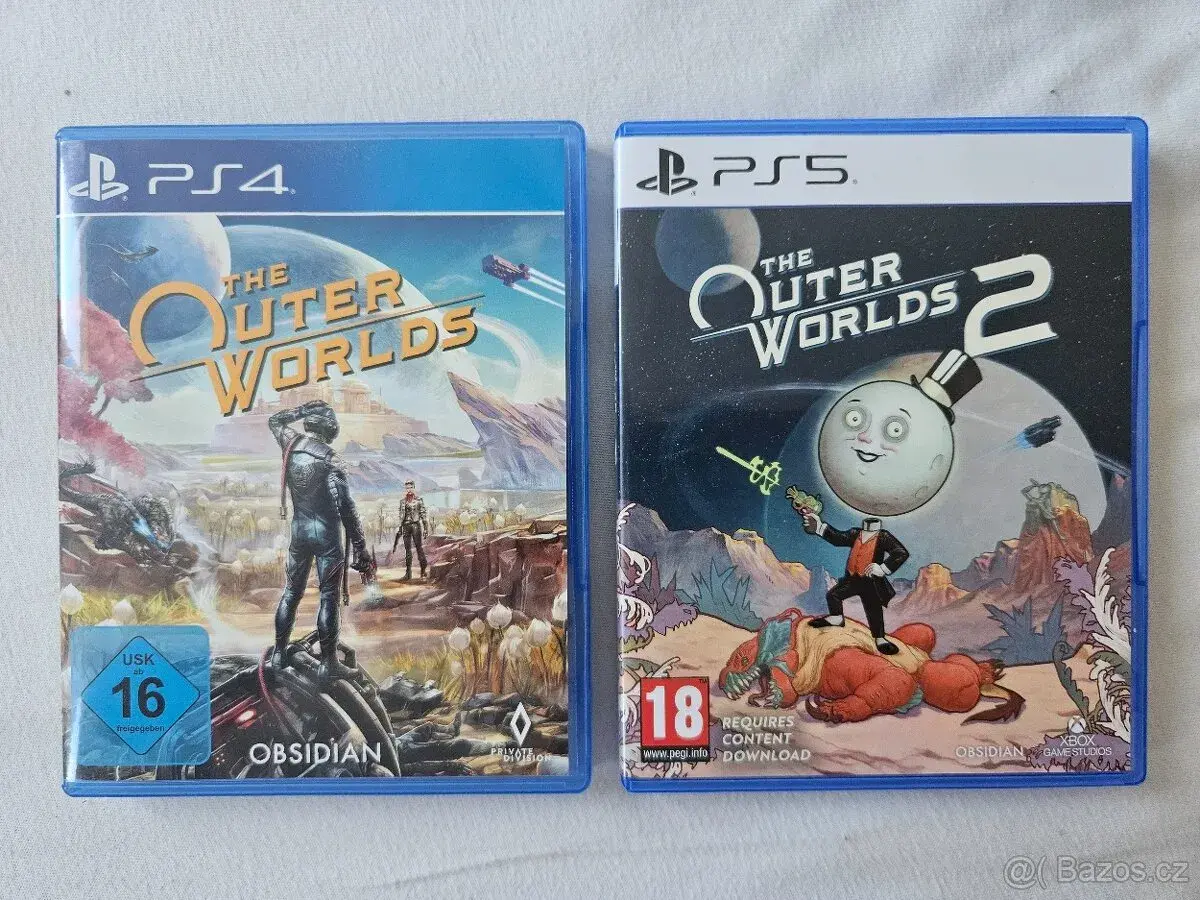PS5 Outer Worlds 2 a PS4 Outer Worlds 1