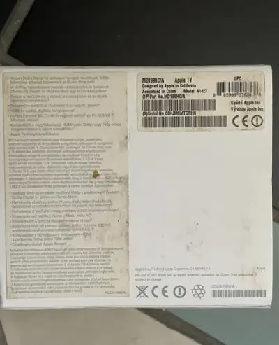 Apple TV 3. generace (A1427) – skvělý stav, originální balen