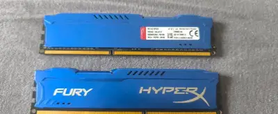 RAM HyperX Fury Blue DDR3 8GB (2x4GB)