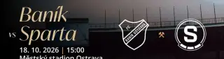 Baník - Sparta 18.10 2 lístky na B7
