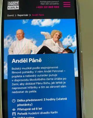 4 Vstupenky Anděl Páně na 23.10. 19:00