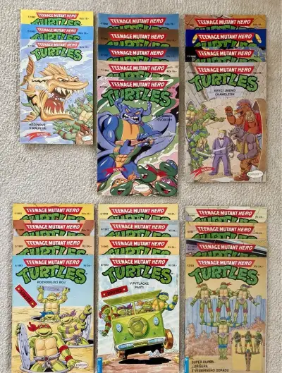 Želvy Ninja (Turtles) komplet 1992-1993 stav