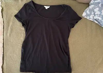 Těhotenské tričko černé H&M
