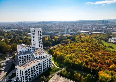 Prodej bytu 2+kk s nekonečným výhledem, 77,9 m², 12. NP – Br