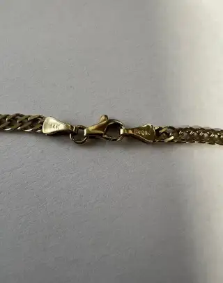 Zlatý řetízek plný, hezký vzor, 13,82 g, 59 cm