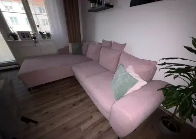 Sedací souprava Yoko, starorůžová látka
