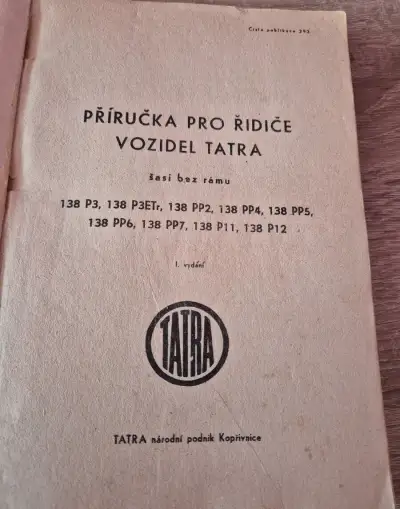 Příručka pro řidiče vozidel Tatra
