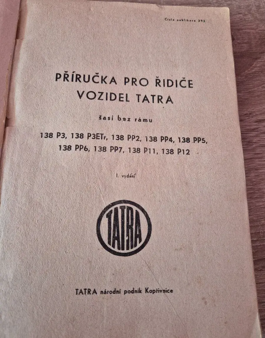 Příručka pro řidiče vozidel Tatra