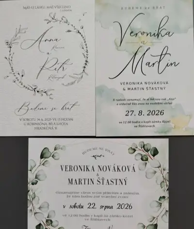 Novodobé svatební oznámení