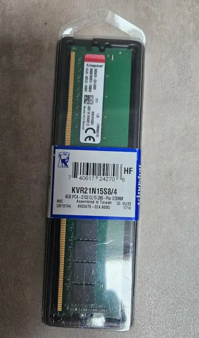 Pamět RAM Kingston DDR4 4GB 2133MHz CL15