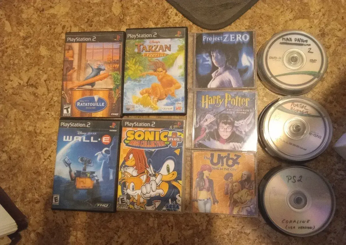PS2 hry-neoriginální