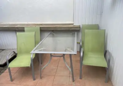 Zahradní set – stůl + 4 židle