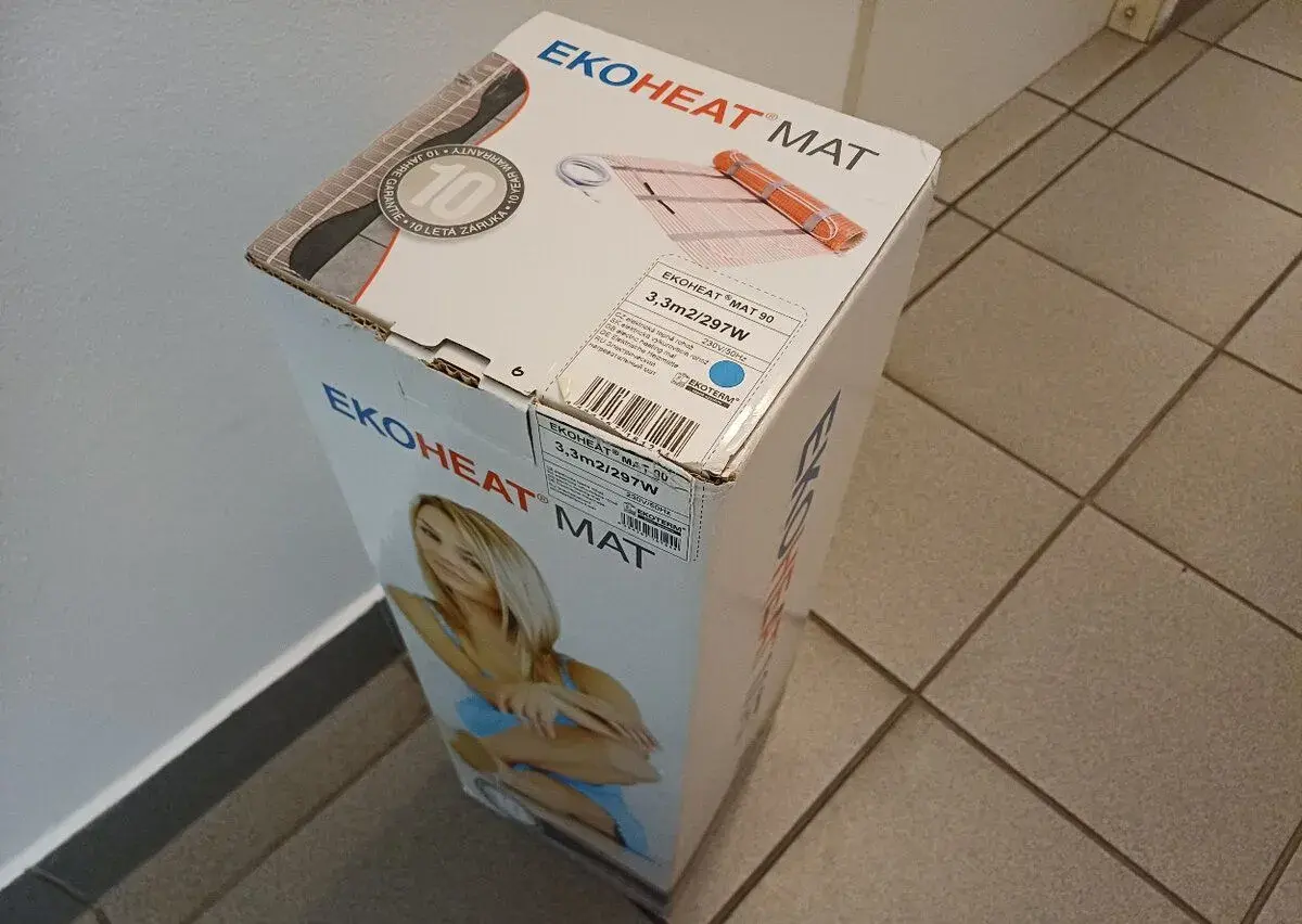 Topná rohož EKOHEAT MAT 90 3,3m2 / 297W 1ks
