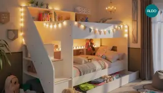 Patrová postel až pro 3 děti se šuplíkem ADLO - Bibliobed