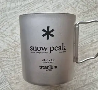 Snow Peak - Titaniový dvouplášťový termo hrnek 450 ml