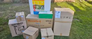 Písková filtrace, bazénové světlo, skimmer
