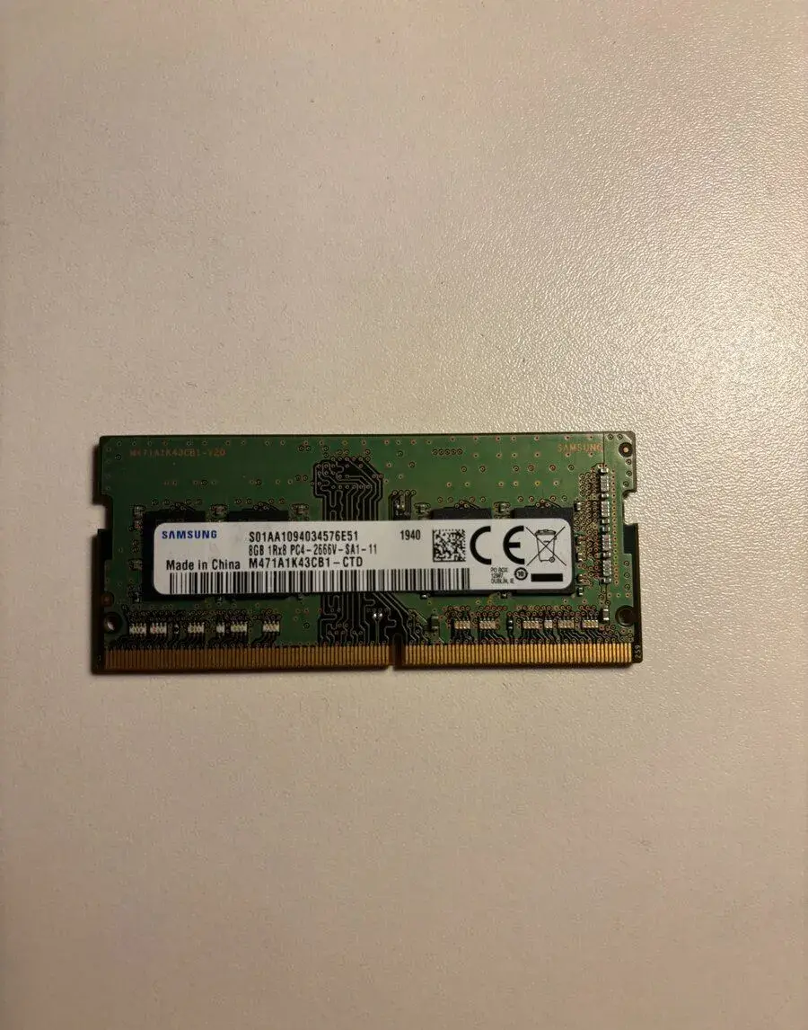 8GB DDR4 SODIMM RAM Samsung do notebooku/pc