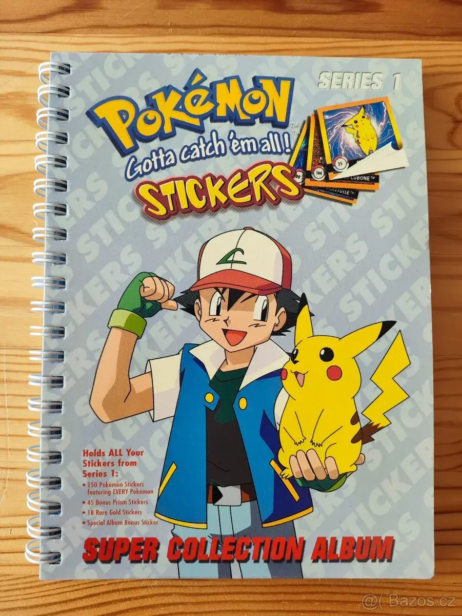 V perfektním stavu kompletní první Pokémon album