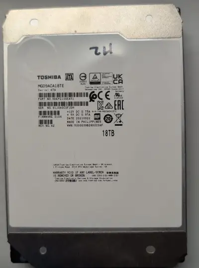 Toshiba Enterprise MG09 18TB - v ZÁRUCE do 9. 9. 2027