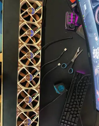 6× Noctua NF-S12A PWM – 120mm ventilátory