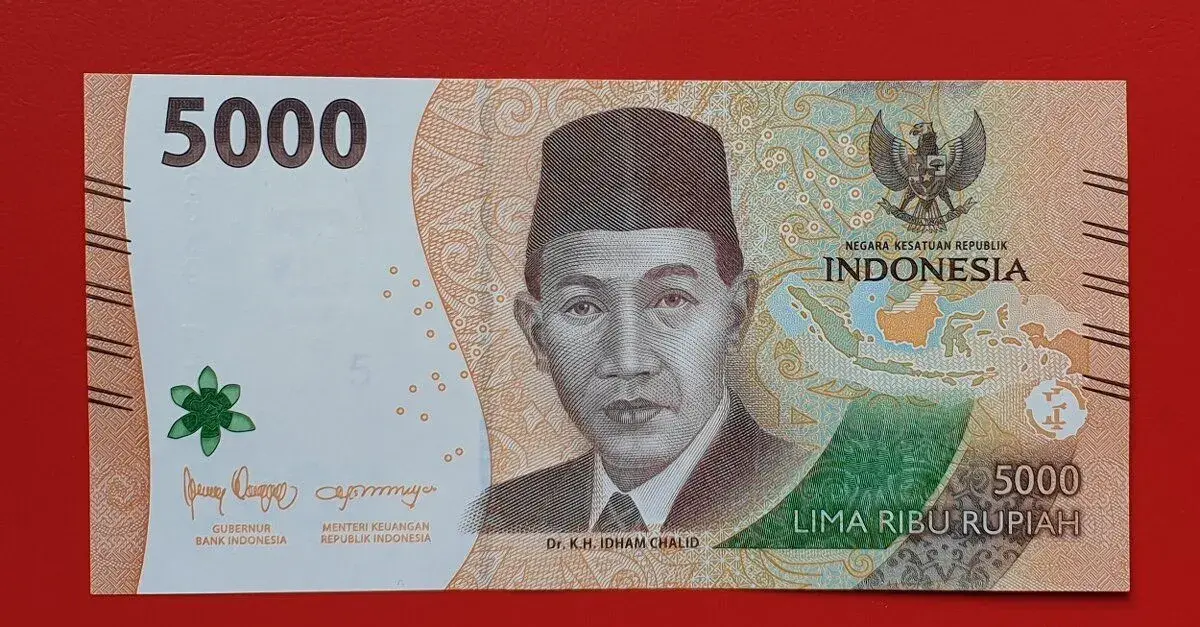 Bankovka Indonésie 5000 Rupiah rok 2023 stav UNC