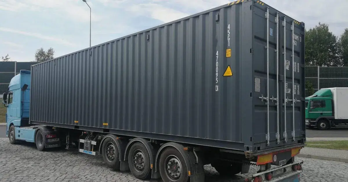 Lodní kontejner 40HC/12m NEW – antracit, sklad Praha