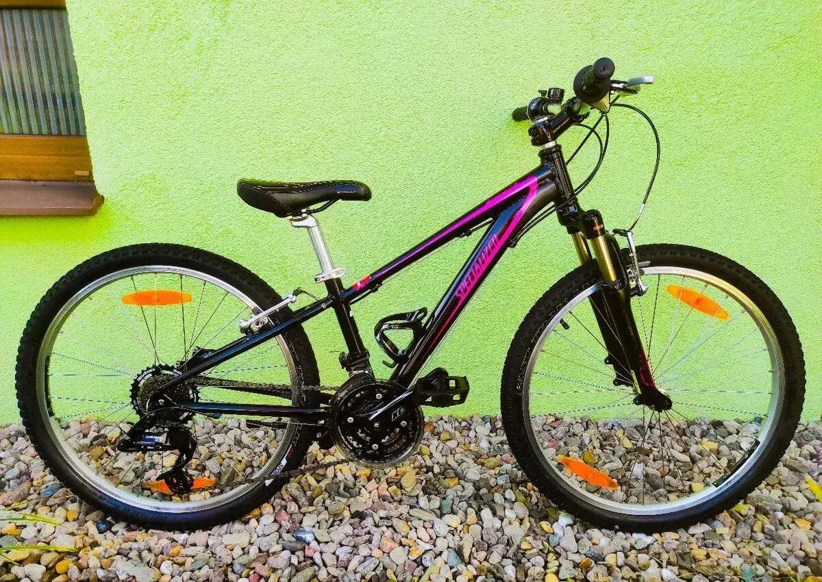 Značkové dětské kolo Specialized 24" (černá/fialová)#