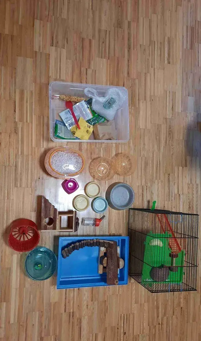 Klec + příslušenství pro křečka